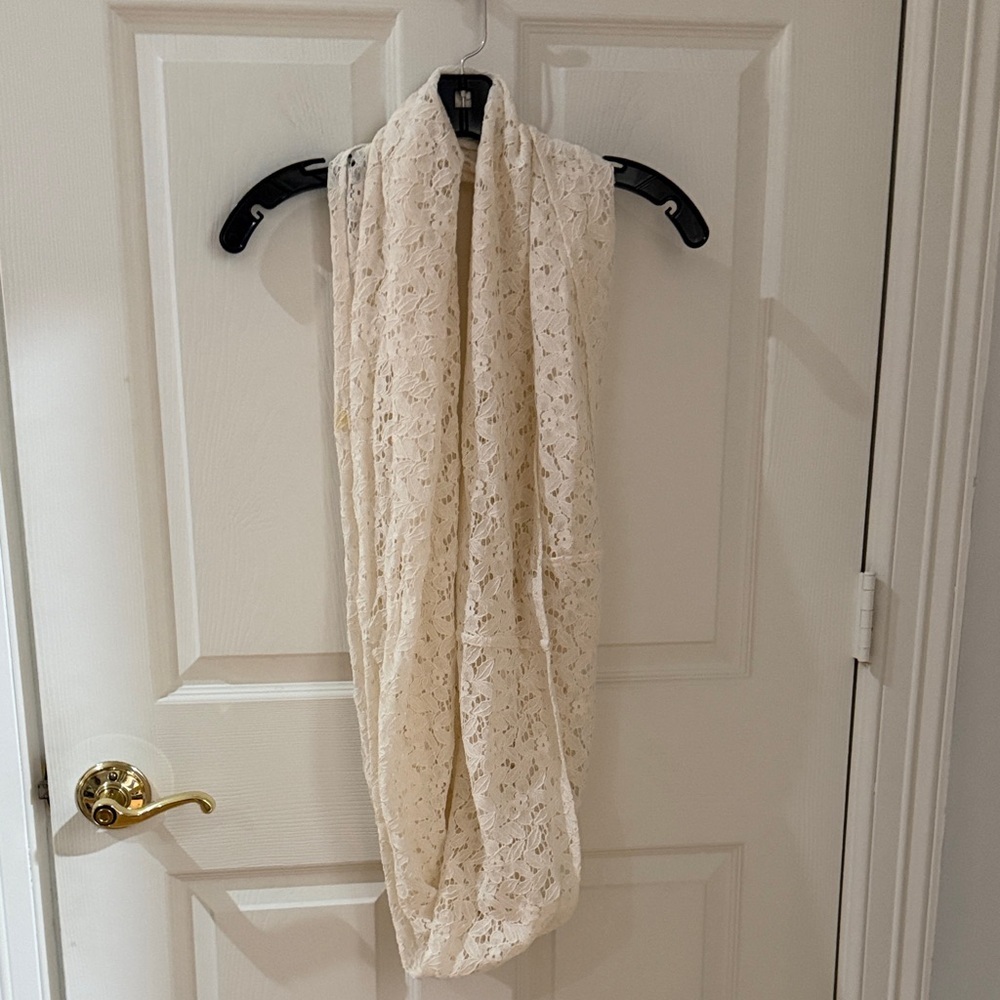 Target Cream Lace Scarf